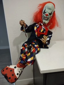 Stabbo Il Clown Bambola in Lattice - 3 1/2 Piedi - Foto 1 di 8