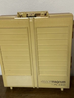 Caja de aparejos de pesca Plano Super Magnum vintage hecha en EE. UU. Foto 1 de 4