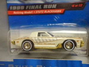 Hot Wheels STUTZ BLACKHAWK White w/RR 1999 FINAL RUN Last Production #6 - Imagen 1 de 4