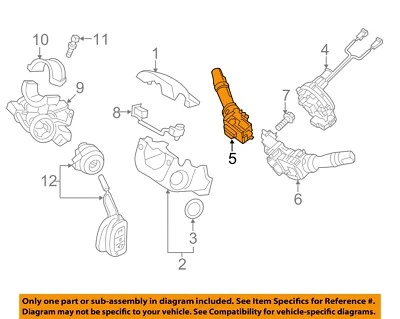 Interruptor ou alavanca limpador de para-brisa HYUNDAI OEM 17-18 Santa Fe 93420B8050 - Imagem 1 de 2