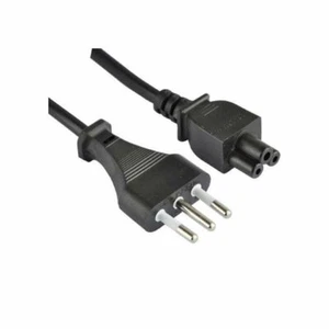 Stromkabel C5 F auf italienischen Stecker 2 mt schwarz - Bild 1 von 1