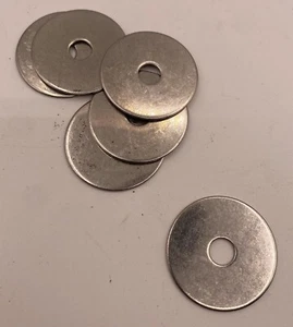 1/4 Zoll x 1-1/4 Zoll 18-8 Edelstahl Kotflügel Unterlegscheiben - 100 Stück - Bild 1 von 1