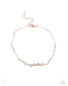 Satalite Shimmer Rose Gold Anklet - Picture 1 of 1