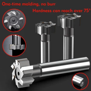 16-32mm T-Slot Milling Cutter Carbide End Mill Shank End Mill Metal Cutting Tool - Picture 1 of 59