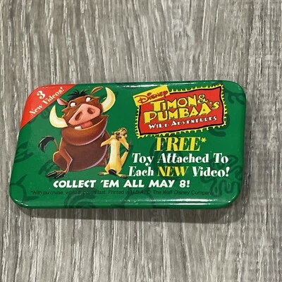 Disney Timón Pumba Video Rey León Pin Botón PB13 Foto 1 de 2