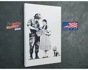 Banksy Stop Search Dorothy Graffiti Wandkunstdruck bereit zum Aufhängen hochwertig C - Bild 1 von 7