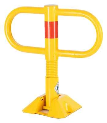 STAGECAPTAIN Bloqueo de estacionamiento plegable percha de estacionamiento muelle alto percha de estacionamiento llave amarilla