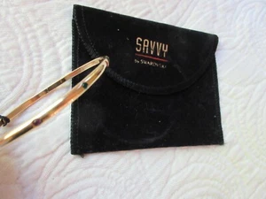 SWAROVSKI SAVVY GOLD TONE BANGLE BRACELET EMBEDDED MULTI-COLOR CRYSTALS SIGNED - Picture 1 of 6