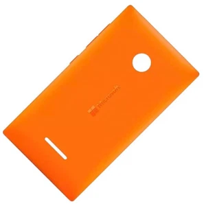 Microsoft Nokia Lumia 435 532 Orange Clip On Hard Shell Case Battery Back Cover - Picture 1 of 2