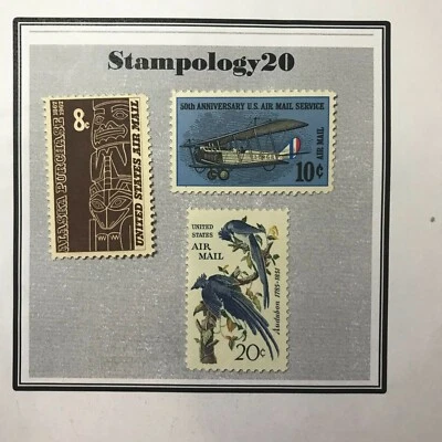 US Stamps-Airmail-# C70, C71, C74-MH-Free Shipping  - Image 1 of 2