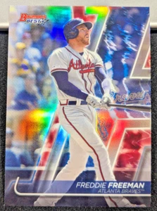 Freddie Freeman 2020 Bowman's Best Base Refractor #54 Braves Baseball Card - Picture 1 of 3
