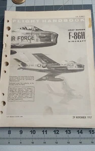 US Air Force F-86H Flight Handbook 20 Nov 1957 - Picture 1 of 10
