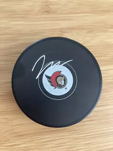 Jake Sanderson Ottawa Senators Autographed Hockey Puck Fanatics - Picture 1 of 3
