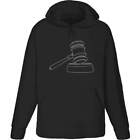 'Judge Gavel' Adult Hoodie / Hooded Sweater (HO038675)