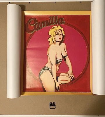 RARO: PINTURA CANÓNICA MEL RAMOS… ¡¡EN PEGATINA DE 18” X 18”!! POP + OLOR COCHE NUEVO Foto 1 de 4