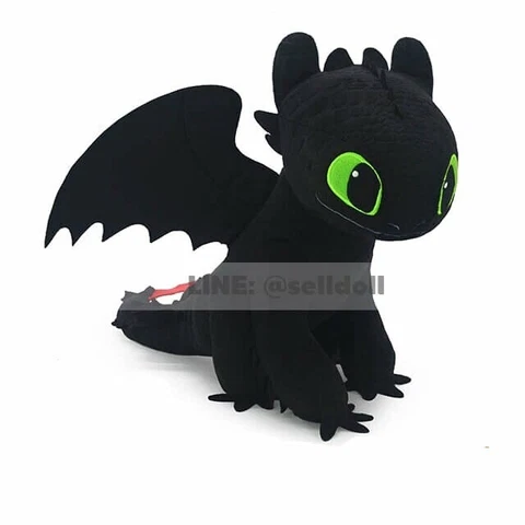 how to train your dragon toothless night fury plush dragon toy stuffed animal Cover