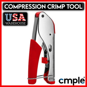 Universal Compression Tool F Type Coaxial Cable Crimper Connector RG59 RG6 CCTV - Picture 1 of 4