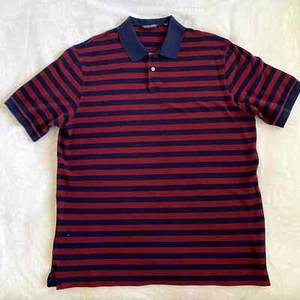 Polo by Ralph Lauren | Vintage Red & Blue Stripes Golf Polo Shirt | Size: XL - Bild 1 von 7