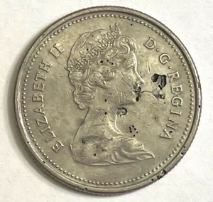 1982 Canada quarto di dollaro canadese regina Elisabetta II - Foto 1 di 2