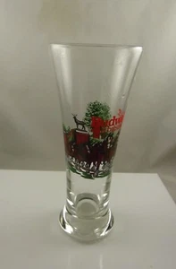 Vaso de cerveza Budweiser Clydesdale vintage 1991 vidrio Anhueser Busch coleccionable - Imagen 1 de 7