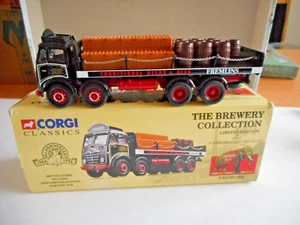 Corgi Brewery Coll 12401 Foden Camion Consegna Fremlins+Mir+Fig+Ltd Ed+Scatola - Foto 1 di 11
