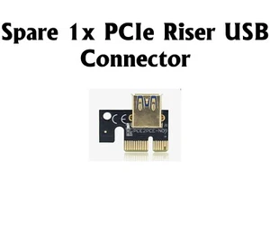 Adaptador de repuesto PCIe X1 PCI E 1X a USB 3.0 hembra para minería vertical PCI Express - Imagen 1 de 1