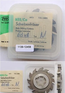 Scheibenfräser DIN 885 Art-Nr. 14123045 Form A - Typ N Ø63js16 x 8k11 x Ø22H7 - Picture 1 of 7