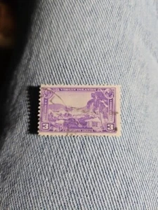 1937 U.S. Postage Stamp Scott #802 Virgin Islands Territory 3 Cent Used - Picture 1 of 3