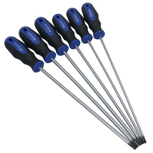 Juego de 6 destornilladores Torx Star extra largo a prueba de manipulaciones cuchilla T10 – T30 250 mm - Imagen 1 de 6
