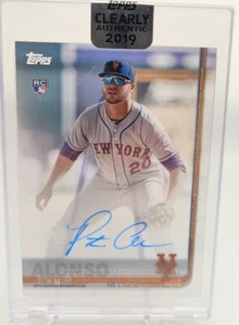 2019 Topps Clearly Authentic Pete Alonso RC Rookie Auto Autograph Mets CAA-PA - Picture 1 of 2