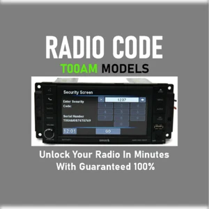 RAM✅ DODGE✅ JEEP✅ CHRYSLER ✅ UNLOCK RADIO CODES ✅ T00AM MODELS A46 ✅ PIN SERVICE - Picture 1 of 3