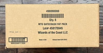 Magic the Gathering MTG Gatecrash FAT PACK Factory Sealed Case (6 Boxes) - Image 1 of 2
