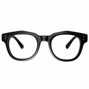 Oversized Square Thick Horn Rimmed Clear Lens Glasses Rivet UV Protection - Picture 1 of 13