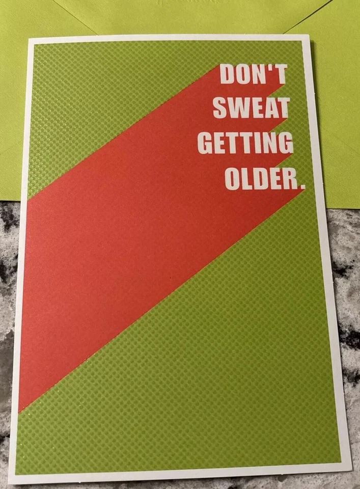 Funny Birthday Getting Older Humor 5.5” X 8” Hallmark Comedy Greeting Card - Image 1 of 4