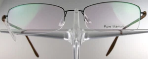 OPDO 6073 Brille Brillengestell Braun Schwarz Halbrand Titan Damen Herren NEU - Bild 1 von 3