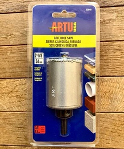 NUEVA SIERRA DE ORIFICIO DE GRANO DE CARBURO ARTU EE. UU. 2-1/8" con eje y broca piloto envío gratuito - Imagen 1 de 1