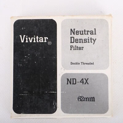 Vivitar 62mm ND4X Neutral Density Filter Double Threaded - Image 1 of 3