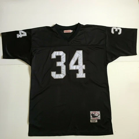 Mitchell & Ness Size 54 Black Throwbacks 1987 NFL Jersey BO Jackson 34 Raiders Cover