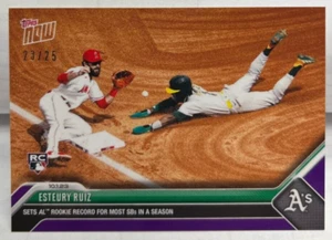 Esteury Ruiz 10/1/2023 Topps Jetzt MLB Set Al Sb Record RC #950 - Lila #D - Bild 1 von 2