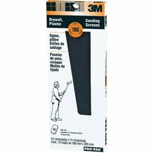 (10-10pk)-3M ProPak 180 Grit 4-3/16" x 11-1/4" Precut Drywall Sanding Screen - Picture 1 of 1