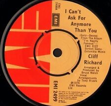 CLIFF RICHARD i can't ask for anymore than you 7" WS EX/ uk emi EMI 2499