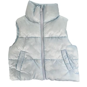 Art Class Girls 8 Puffer Vest Blue Insulated Quilted Lined Pockets Outerwear Zip - Picture 1 of 9