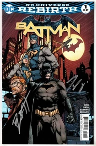 BATMAN #1 (2016)- SIGNED BY TOM KING & MATT BANNING- NO COA- DC REBIRTH- VF+/NM - Picture 1 of 2