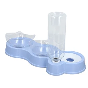 Health-Focused Tilt Cat Dog Bowl with Auto Water Dispenser 500ml Blue - Picture 1 of 17