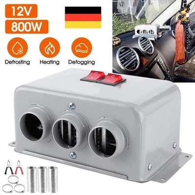 12V 800W Auto Heizung Luftheizung Scheibenheizung Defroster KFZ Truck Heizlüfter - Bild 1 von 4