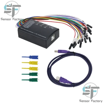 New 16 Channel Logic Analyzer USB 100M Sample Rate 16CH Version 1.1.34 1.2.10  - Image 1 of 4