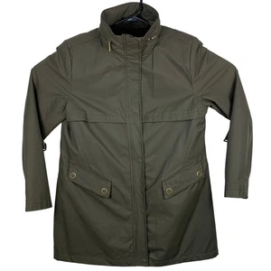 Wetterfeste Utility Jacke Parka Damen Large dunkelgrün LESEN - Bild 1 von 11