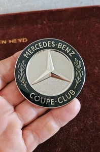 VINTAGE ENAMEL AUTOMOBILE RADIATOR CAR BADGE # MERCEDES BENZ COUPE CLUB - Bild 1 von 5