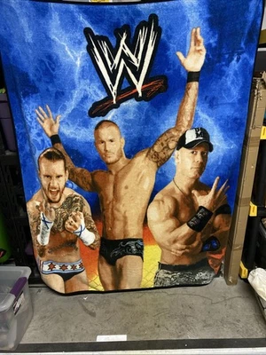 Manta polar WWE John Cena, Randy Orton y CM Punk 43”x 59” 2 caras K-1 Foto 1 de 4