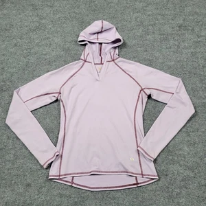Mountain Hardwear Hoodie Womens Medium Purple Pullover Stretch Long Sleeve Top - Picture 1 of 14